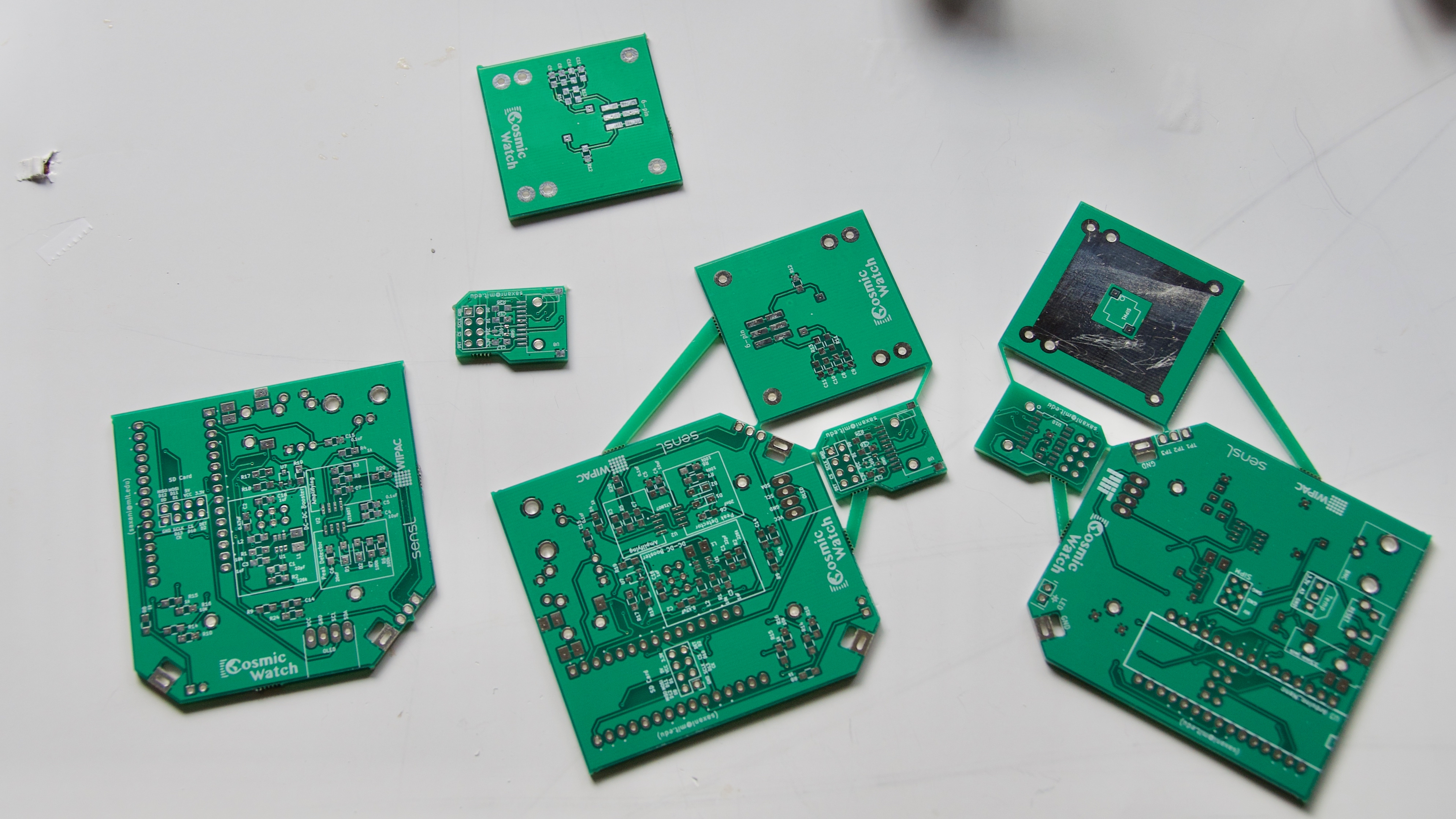 Main, SD, and SiPM PCB.